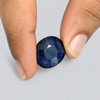 Neelam (Blue Sapphire) – Faceted Oval, Natural