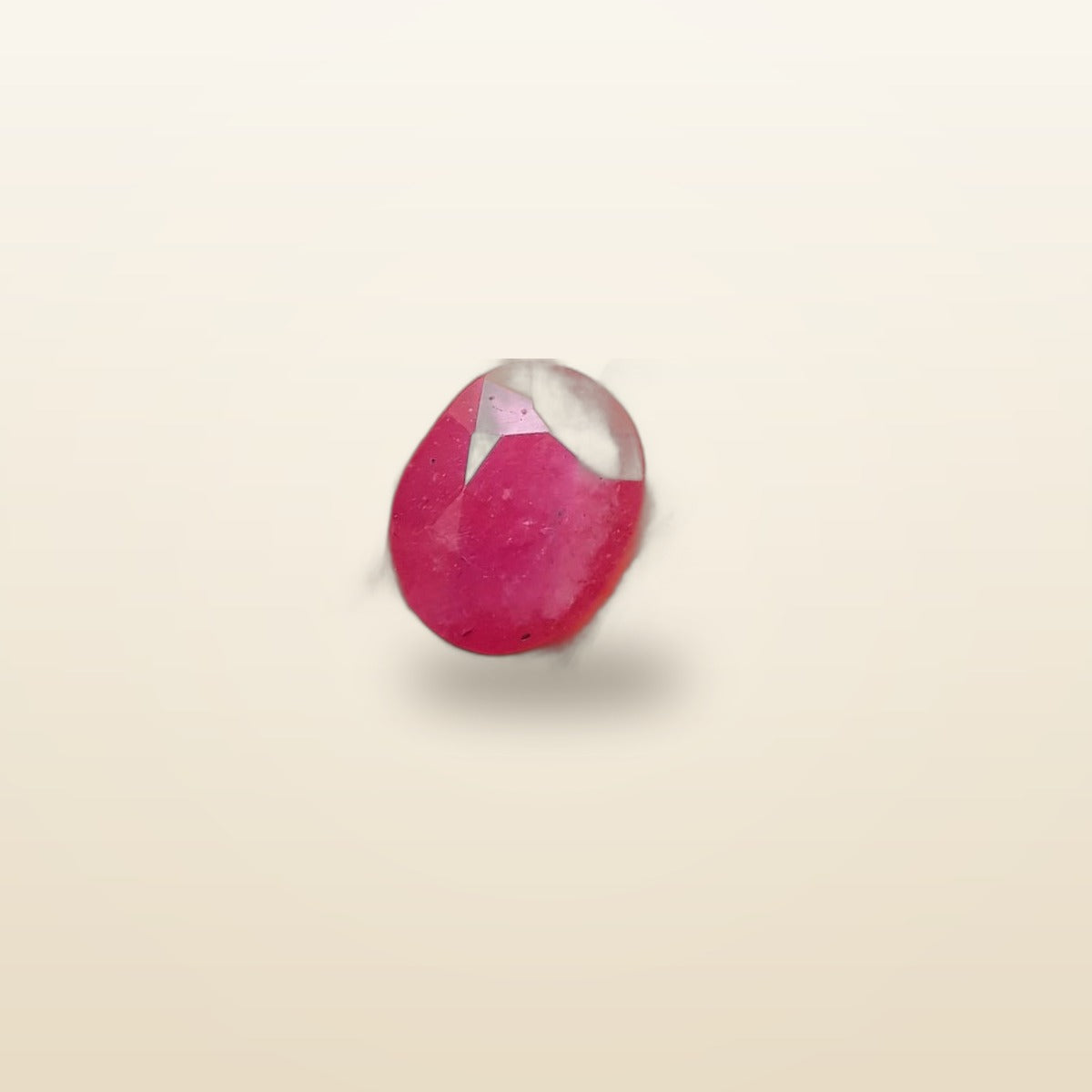 Pink Ruby – Faceted Oval