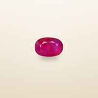 Ruby (Yaqoot) – Faceted Oval, Natural