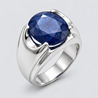 Blue Sapphire (Neelam) Silver Ring