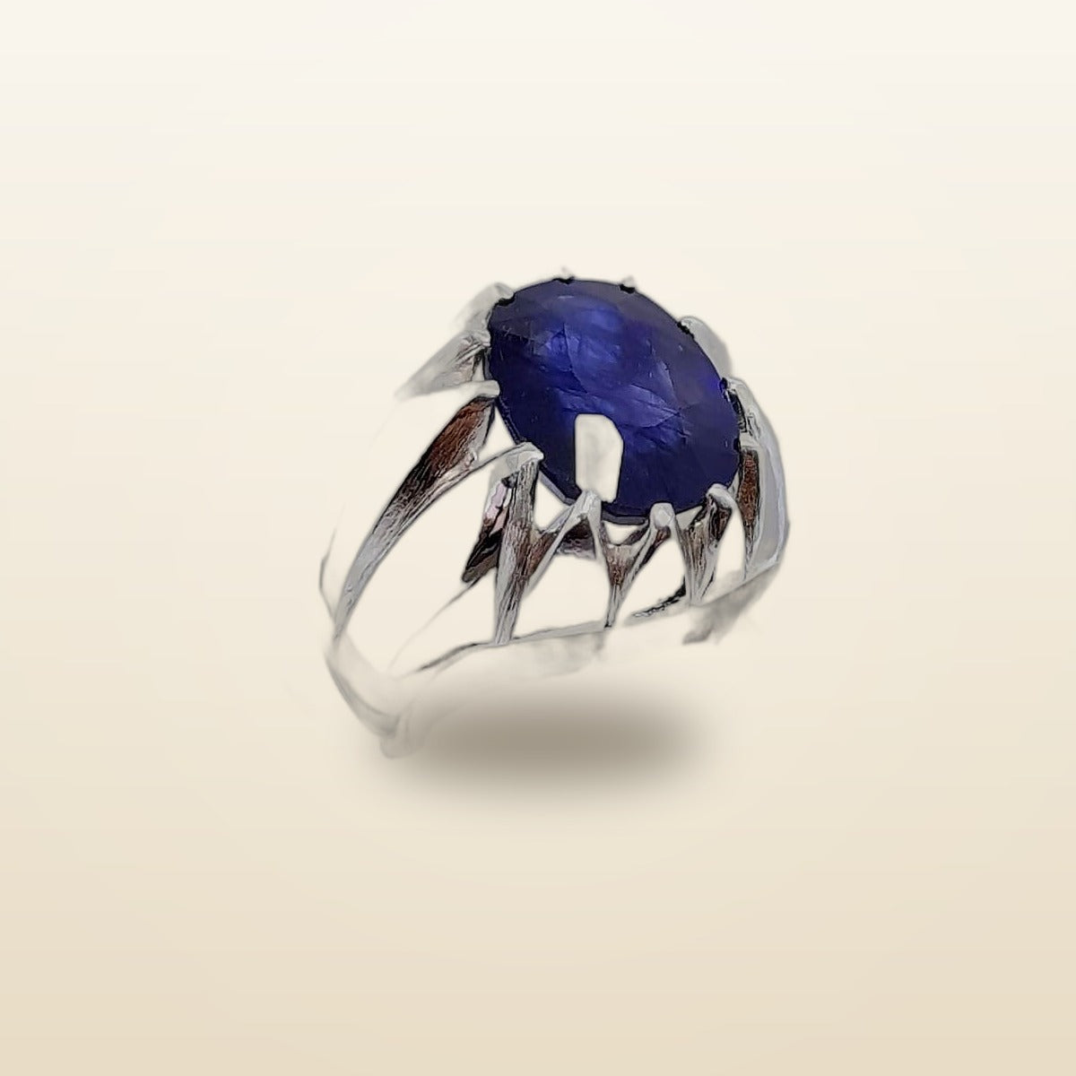 Neelam Silver Ring – Classic Design