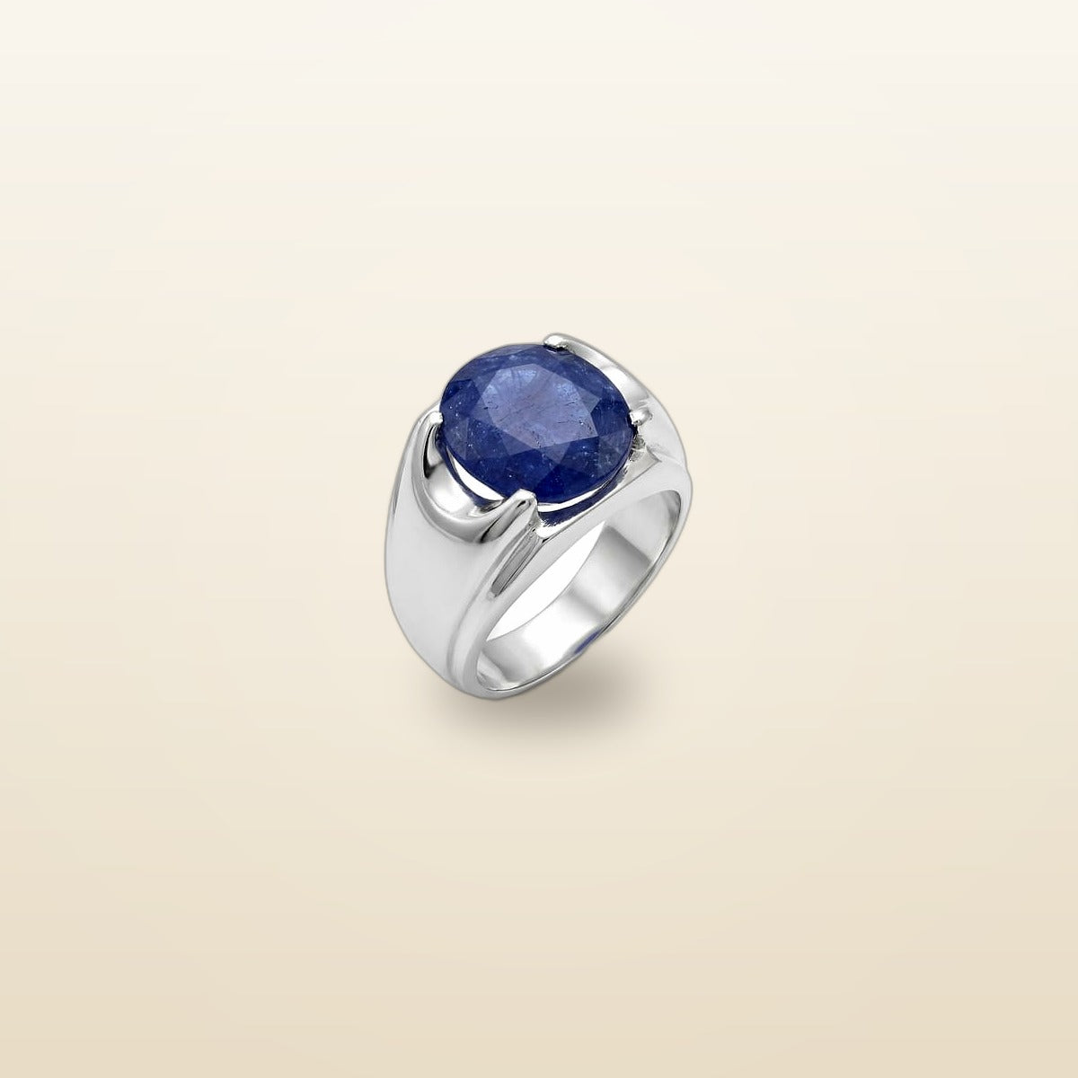 Blue Sapphire (Neelam) Silver Ring
